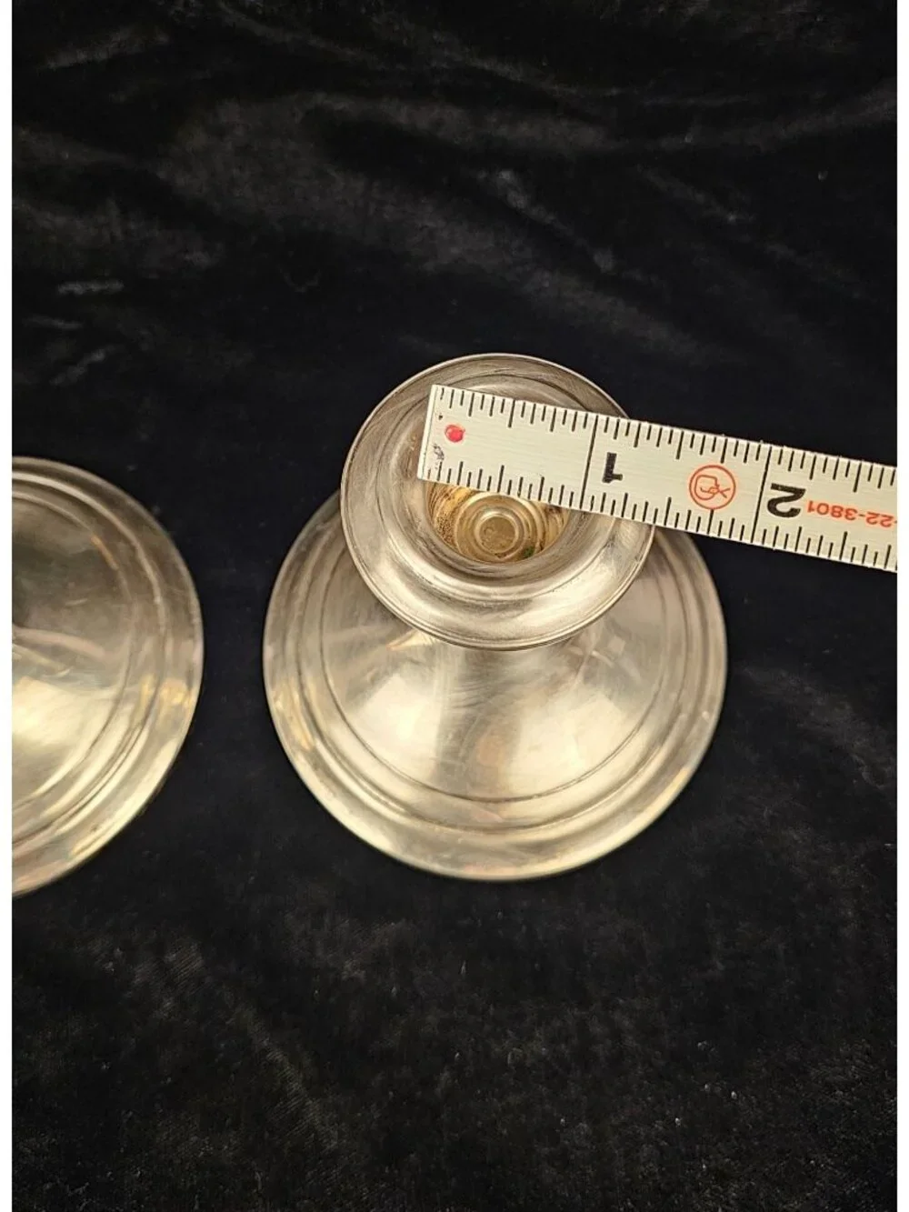 Pair Of Vintage Gorham Weighted Silver Candle Holders